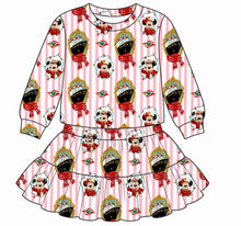 Load image into Gallery viewer, Girls Long Sleeve and Twirl Skirt Set