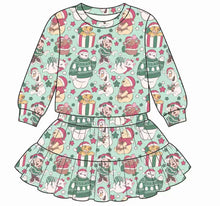 Load image into Gallery viewer, Girls Long Sleeve and Twirl Skirt Set