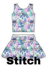 Load image into Gallery viewer, Girls Tank and Skort Set