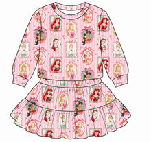 Load image into Gallery viewer, Girls Long Sleeve and Twirl Skirt Set