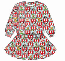 Load image into Gallery viewer, Girls Long Sleeve and Twirl Skirt Set
